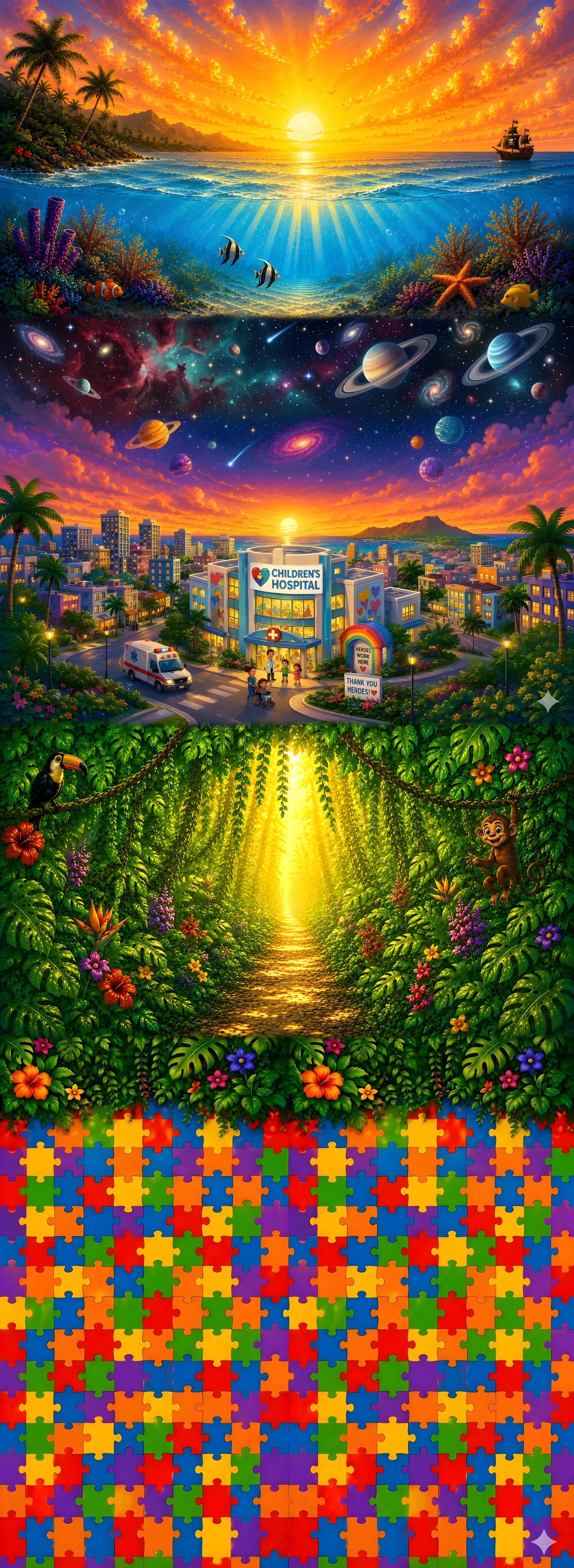 Background in Large Screen